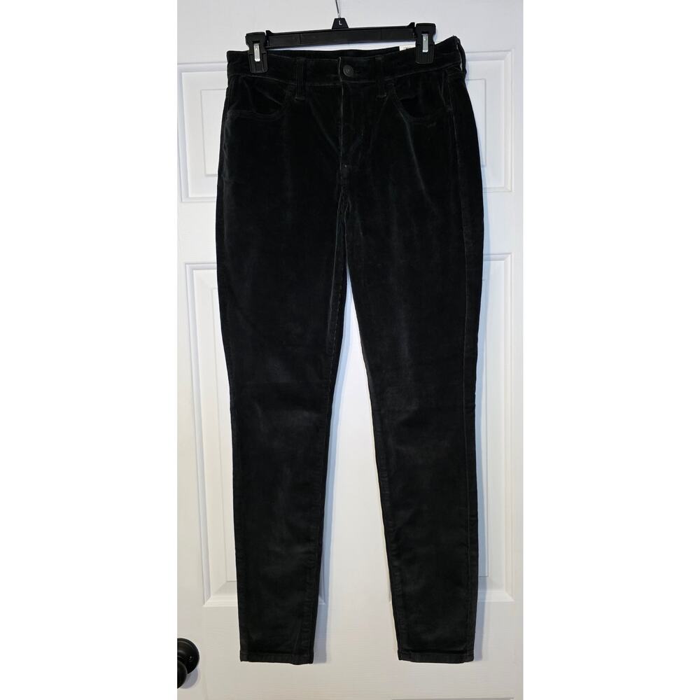 American Eagle Corduroy Pants Women 4/27W Charcoal High Rise Jegging NWT - Picture 1 of 6